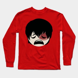 Weary Face Zuko emoji Long Sleeve T-Shirt